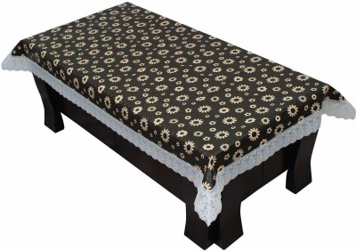 The Dazzling House Printed 4 Seater Table Cover(Brown, PVC)