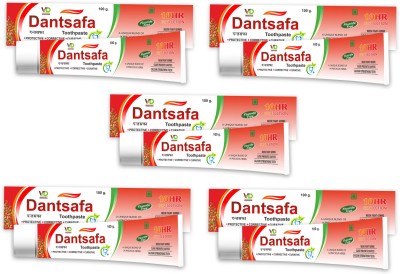 VD Ayurveda Dantsafa Ayurvedic Complete Care Toothpaste | Anti-Germ Natural Ayurvedic Toothpaste |Get Rid of Toothache, Bad Odour, Yellow Teeth, Germs, Plaque, Gum Bleeding & Cavity | 7 Problems 1 Solution(Pack of 2)