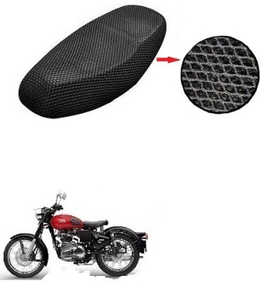 Zirxa BLSM-MESH-CVR-A128 Single Bike Seat Cover For Royal Enfield Bullet