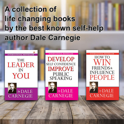 How to Win Friends & Influence People + Develop Self-Confidence, Improve Public Speaking + The Leader in You (Set of 3 Books)(Paperback, Dale Carnegie)