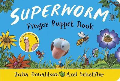 Superworm Finger Puppet Book - the wriggliest, squiggliest superhero ever!(English, Board book, Donaldson Julia)