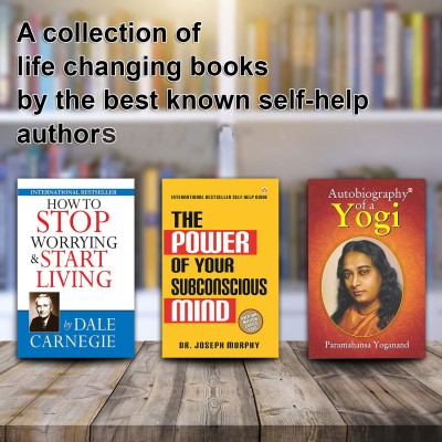 How To Stop Worrying & Start Living + The Autobiography of a Yogi + The Power of Your Subconscious Mind In English (Set of 3 Books)(Paperback, Dale Carnegie, Joseph Murphy, Paramhansa Yogananda) How To Stop Worrying & Start Living + The Autobiography of a Yogi + The Power of Your Subconscious Mind In English (Set of 3 Books)(Paperback, Dale Carnegie, Joseph Murphy, Paramhansa Yogananda)
