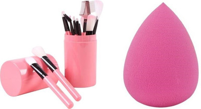 Butees18 Makeup Brush Set with Storage Box (Pack of 12) with puff(Pack of 12)