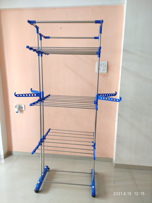 TNC by TNC Steel Floor Cloth Dryer Stand T-CDS-JB2SS-JUMBO-0104(4 Tier)