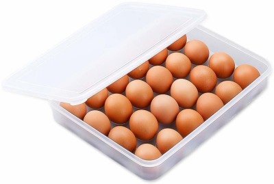 RAIYARAJ Plastic Egg Container  - 2 dozen(Clear)