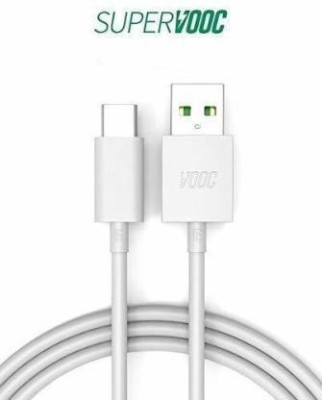 ULTADOR USB Type C Cable 1.1 m Super VOOC USB Type-C Flash Charge Data Sync Cable Compatible for Realme & Oppo VOOC Flash Charging Supportable Mobile 1 m USB Type C Cable(Compatible with Android, Mobile, Tablet, Computer, Gaming Console, White, One Cable)