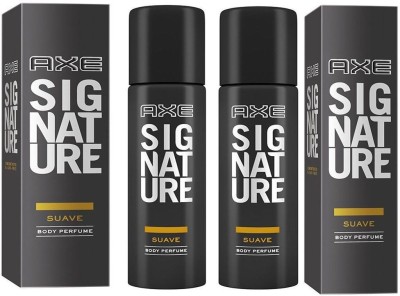 AXE SIGNATURE SUAVE BODY PERFUME 122 ML Deodorant Spray  -  For Men & Women(122 ml, Pack of 2)