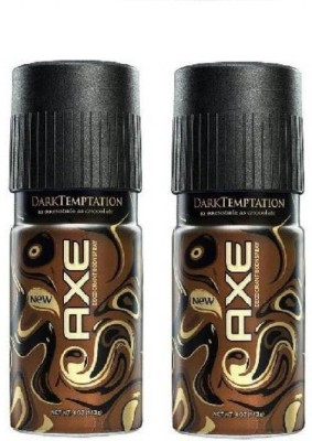 AXE Dark Temptation - Deodorant Body spray - 150ml Deodorant Spray (Pack of 2) Deodorant Spray  -  For Men(150 ml, Pack of 2)