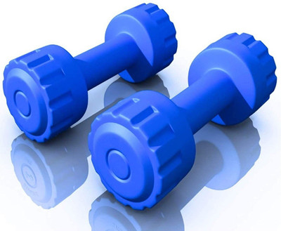 STARX 2KG Pair PVC Dumbbells Fixed Weight Dumbbell(2 kg)