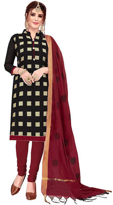 Kimisha Silk Blend Self Design Salwar Suit Material