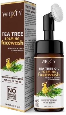 Wrixty Tea Tree Foaming Skin Clearing Normal to Oily Skin  with Tea Tree & Salicylic Acid for Acne & Pimples Face Wash(150 ml)