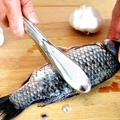ADONIZ Fish Scaler Remover with Stainless Steel Fish Scaler(Pack of 1)