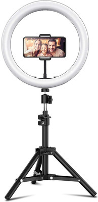 Wrapo 10 inch Selfie Ring Light With 7Ft Tripod Stand Ring Flash(White)
