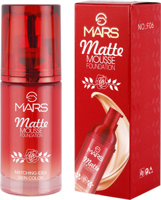 MARS Matte Mousse Rose Matching Idea Skin Color Foundation - F06 Foundation(BEIGE, 60 ml)