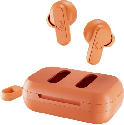 Skullcandy Dime Truly wireless in Ear Earbuds with microphone Bluetooth Headset(Orange, True Wireless)