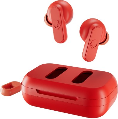 Skullcandy Dime Truly wireless in Ear Earbuds with microphone Bluetooth Headset(Golden Red, True Wireless)