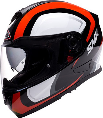 SMK TWISTER TWILIGHT Motorbike Helmet(Red, White)