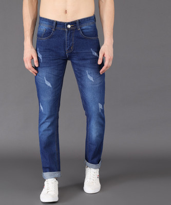 coupon distressed slim fit jeans blue | Sobbers Slim Men Blue Jeans