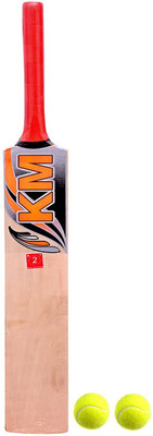 shri shyam traders junior cricket bat (2no.) with 2 ball K M series Cricket Kit