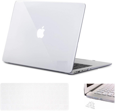 Midkart Transparent Full Clear Case Coverf or MacBook Air 13" 13.3 Inches Model A1369 / A1466 With Logo Cut, Silicon Keyboard & Dust Plugs Combo Set(transparent)