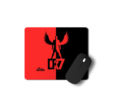 Tee Mafia Cristano Ronaldo CR7 Football Mouse Pad Non Slip Base Mousepad(Multicolor)