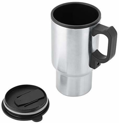 IVAR Car Charging Stainless Steel Travel Coffee Cup Heated Thermos Coffee Stainless Steel Coffee Mug(400 ml)