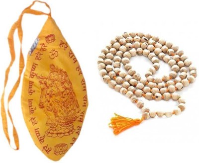 Senroar Tulsi Japa Mala Wood Necklace