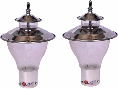 OZEL N_OZ-WLCM-MINI-CHRM_PK02 Gate Light Outdoor Lamp(Silver, Clear)