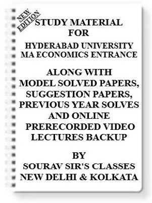 Study Material For Hyderabad University Ma Economics Entrance [set Of 7 Books] With Model Question Papers + Topicwise Analysis + Mcq Questions + Special Practice Set(Spiral, SOURAV SIR)