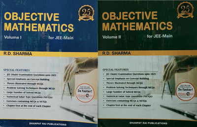 Objective Mathematics For JEE-MAIN And Other Engineering Entrance Examinations (Set Of 2 Vol.) - Session 2021(Paperback, R.D. Sharma)
