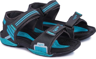 LANCER Men Sandals(Grey, Blue , 7)