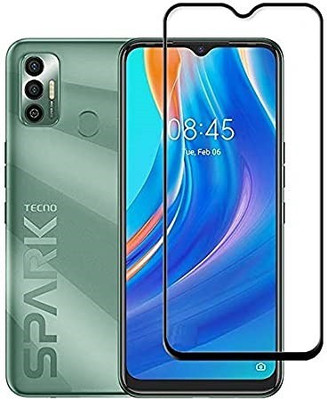 AKSHUD Edge To Edge Tempered Glass for Tecno Spark 7T(Pack of 1)