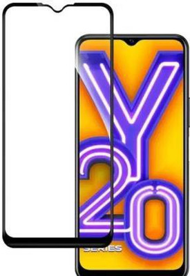 kentop Edge To Edge Tempered Glass for VIVO Y20s(Pack of 1)