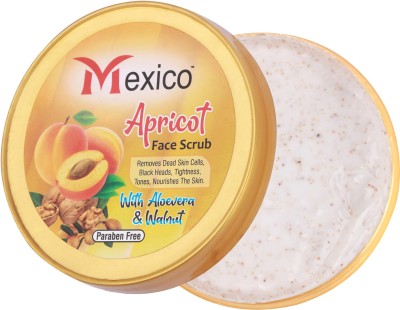 Mexico herbs Gentle Exfoliating Apricot Scrub to Nourish, Soften and Remove Dead Skin Cells for a Deep Clean and Renewed Skin Scrub(100 g)