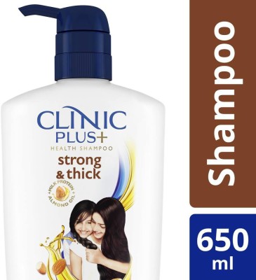 Clinic Plus Strong & Thick Health milk protein Shampoo  (650 ml)