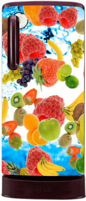 sudrashya 60.96 cm DECORATIVE FRIDGE STICKERS Self Adhesive Sticker(Pack of 1)
