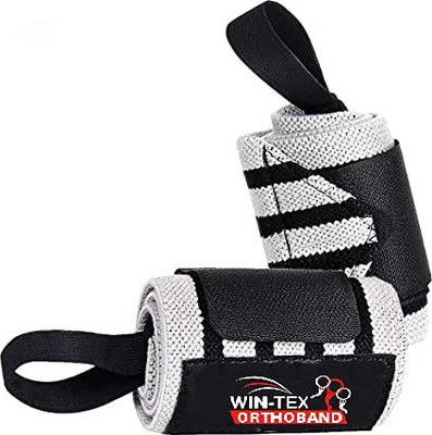 Win-tex Orthoband Premium Quality Thumb Loops for Weightlifting, Powerlifting, Gym, Etc. For Unisex Wrist Support(Blue)