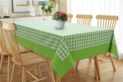 Flipkart SmartBuy Checkered 6 Seater Table Cover(Yellow, Cotton)