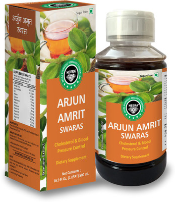 HEERA AYURVEDIC RESEARCH FOUNDATION Arjun Amrit Swaras Sugar-free Extract (500 ml)(500 ml)