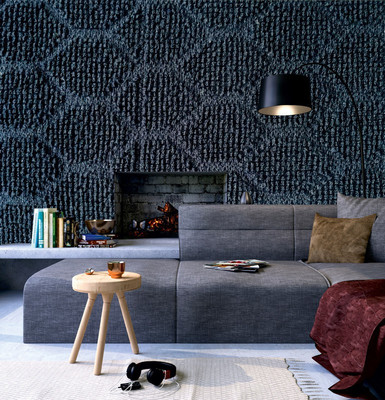 Print Panda Abstract Blue Wallpaper(325 cm x 40 cm)
