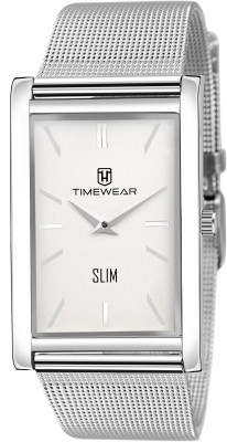 TIMEWEAR 294WDTG TIMEWEAR Slim Series White Dial Stainless Steel Chain Two Hands...