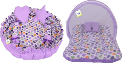 Toddylon New Born Baby Daily Essentail Bedding Combo Pack(0-6 Months)(Purple)