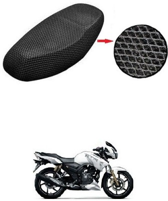 Zirxa BLSM-MESH-CVR-A22 Single Bike Seat Cover For TVS Apache