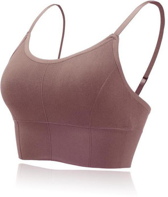 Hirrnik Women Everyday Lightly Padded Bra(Brown)