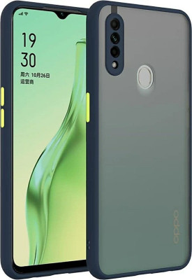 ROSALINE Back Cover for Oppo A31, Plain, Case, Cover(Blue, Camera Bump Protector)