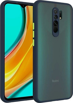 ROSALINE Back Cover for Poco M2, Mi Redmi 9 Prime(Blue, Camera Bump Protector)