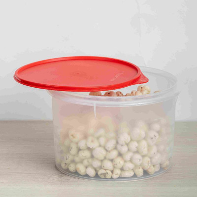 TUPPERWARE Plastic Grocery Container  - 5000(Clear, Red)
