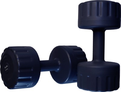 DE JURE FITNESS PVC Dumbbells Weights for Home Fitness, Fixed Weight Dumbbell Fixed Weight Dumbbell(5 kg)