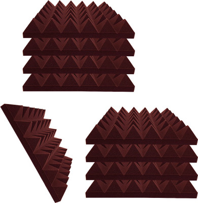 silence acoustic Foam Pyramid Wall(9 Panels Brown)