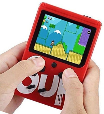 GLARIXA Portable Handheld New Arrival SUP 400 in 1 USB Rechargeable Retro Game Box 1 GB with Mario/Super Mario/DR Mario/Contra/Turtles & Other 400+ Games(Red)